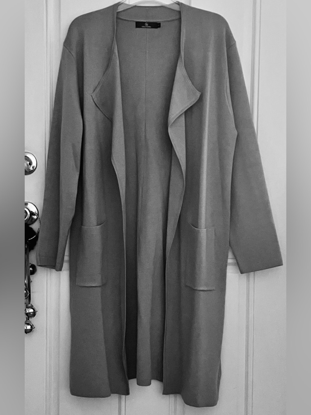 Lillusory Oversized Long Knit Coatigan w/Wool- Heather Gray - Size L - Worn Once - Picture 2 of 10